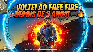 VOLTEI A JOGAR FREE FIRE DEPOIS DE 3 ANOS! VEJA O QUE MUDEI!