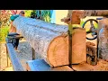 Download Lagu SANGATLAH  ISTIMEWA !! Menggergaji Kayu Jati Tua  - mesin Bandsaw rakitan