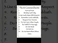 10 commandments of God