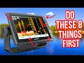 Garmin Echomap Beginners Guide Tutorial - DO THESE 8 THINGS FIRST