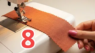 No Problem! Don't Worry If You Don't Have an Overlock Machine! 8 Great Sewing Techniques!