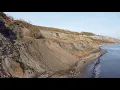 Landslide at Black Ven Lyme Regis - fossil rich cliffs