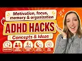 My Top 10 AD Hacks Concepts Tricks For Focus Memory Organization Motivation