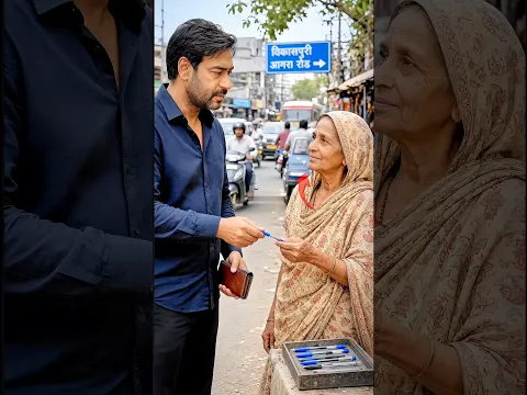 Ajay Devgan ने एक बुजुर्ग मां से पेन खरीदा #shortvideo
