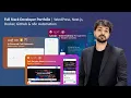 Full Stack Developer Portfolio WordPress Next js Docker GitHub n8n Automation