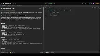 Leetcode 88 Merge Sorted Array Java Solution Explained