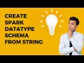 Create Spark Datatype Schema from String Databricks PySpark