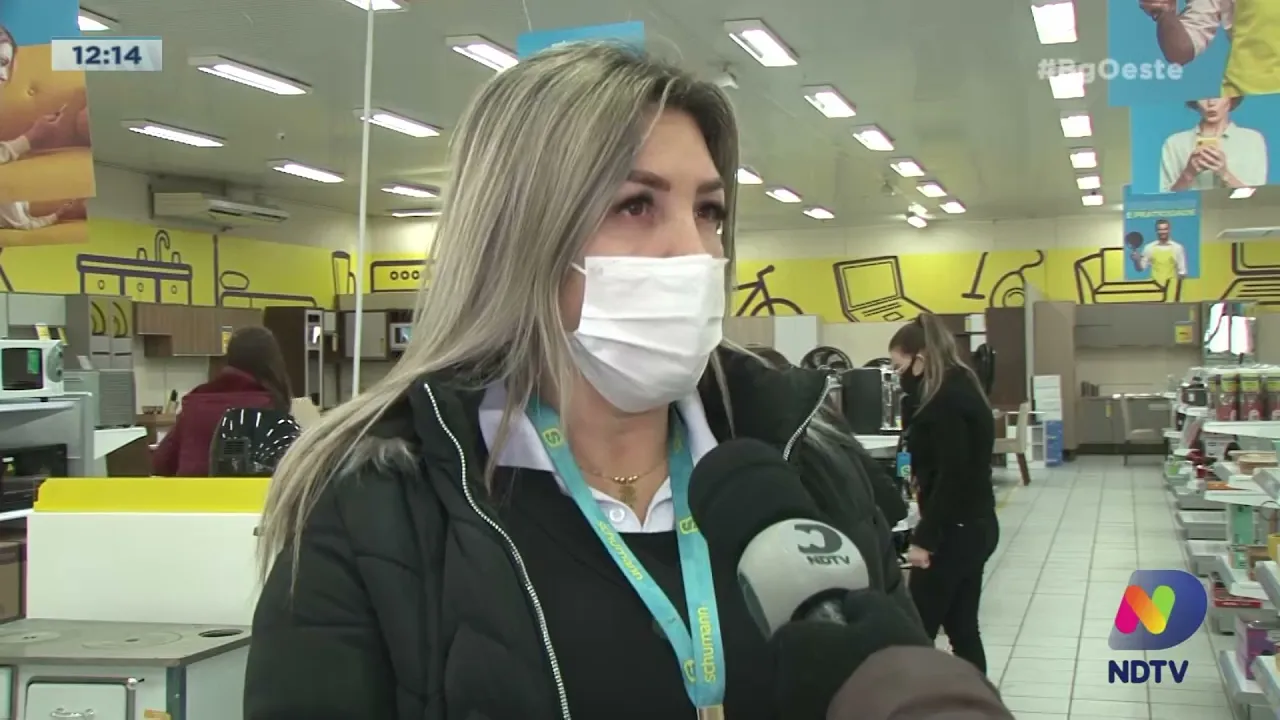 Comércio aquecido: com baixas temperaturas, consumidores vão as compras em Chapecó