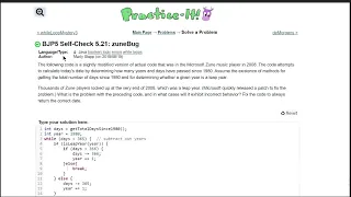 Java Practice It 5 21 zuneBug if else statement while loop method