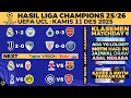 HASIL LIGA CHAMPIONS 2025 TADI MALAM - REAL MADRID VS CITY, ARSENAL, JUVENTUS, PSG, UCL KLASEMEN