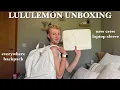 LULULEMON IVORY EVERYWHERE BACKPACK AND NEW CREW LAPTOP SLEEVE unboxing testing my thoughts