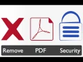 How to remove security restrictions from a PDF file