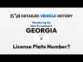 How to Use License Plate Lookup Georgia Georgia Plate Number Search