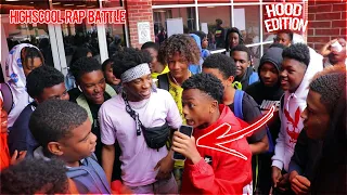 Download HIGHSCHOOL FREESTYLE RAP BATTLE! 📚 | HOOD EDITION 🤬 (Principle Hopped On Beat!) MP3