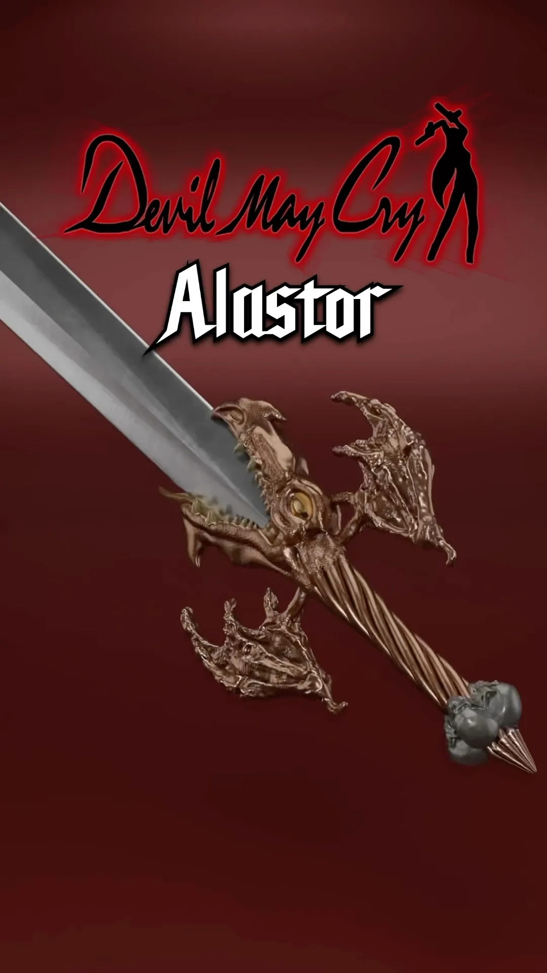 Alastor from Devil May Cry 1 — the lightning Devil Arm, fully 3D modeled video thumbnail