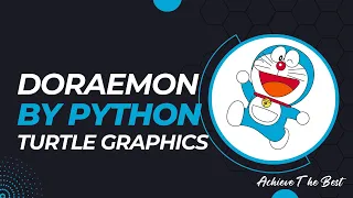 Doraemon Cartoon making by Python Turtle Graphics Famous Doraemon Drawing by Code