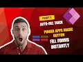 HOW TO AUTO FILL POWER APPS FORMS USING LAST RECORD DATA