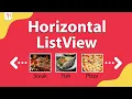 Flutter Horizontal ListView Scrollable Row