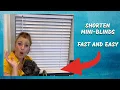 How To Shorten Both Cordless and Corded Mini-blinds