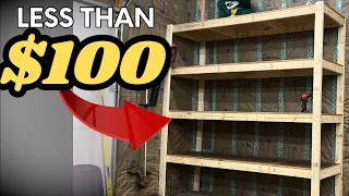 How to build a Garage Shelf EASY STRONG CHEAP