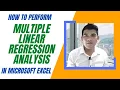 How to Perform Multiple Linear Regression Analysis in Microsoft Excel Multiple Linear Regression