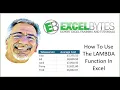 How To Use The LAMBDA Function In Excel