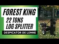 22 Tons Forest King log Splitter in Action Despicator Forest King 22 tone