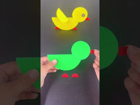 Paper ducks #kidscrafts #craftsforkids #papercraftforkids #easycrafts #kidsdiy#diy#miralike