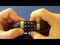 Picking 8 Wordlock combination padlock decoded