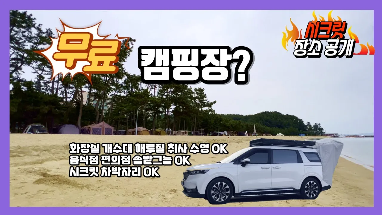 차박 - 전라도차박- 율포해수욕장 - 카니발차박- 무료캠핑장 - 루프 텐트 - 캠핑 - 차박지 - 노지캠핑 - 노지차박 - 스텔스차박 - 보성차박 - 4K サムネイル