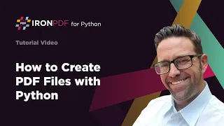 How to Create PDF Files in Python IronPDF