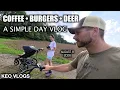 A Simple Summer Day Coffee Running Burgers Deer