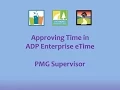 PMG Supervisor Login and Time Approvals - JAVA