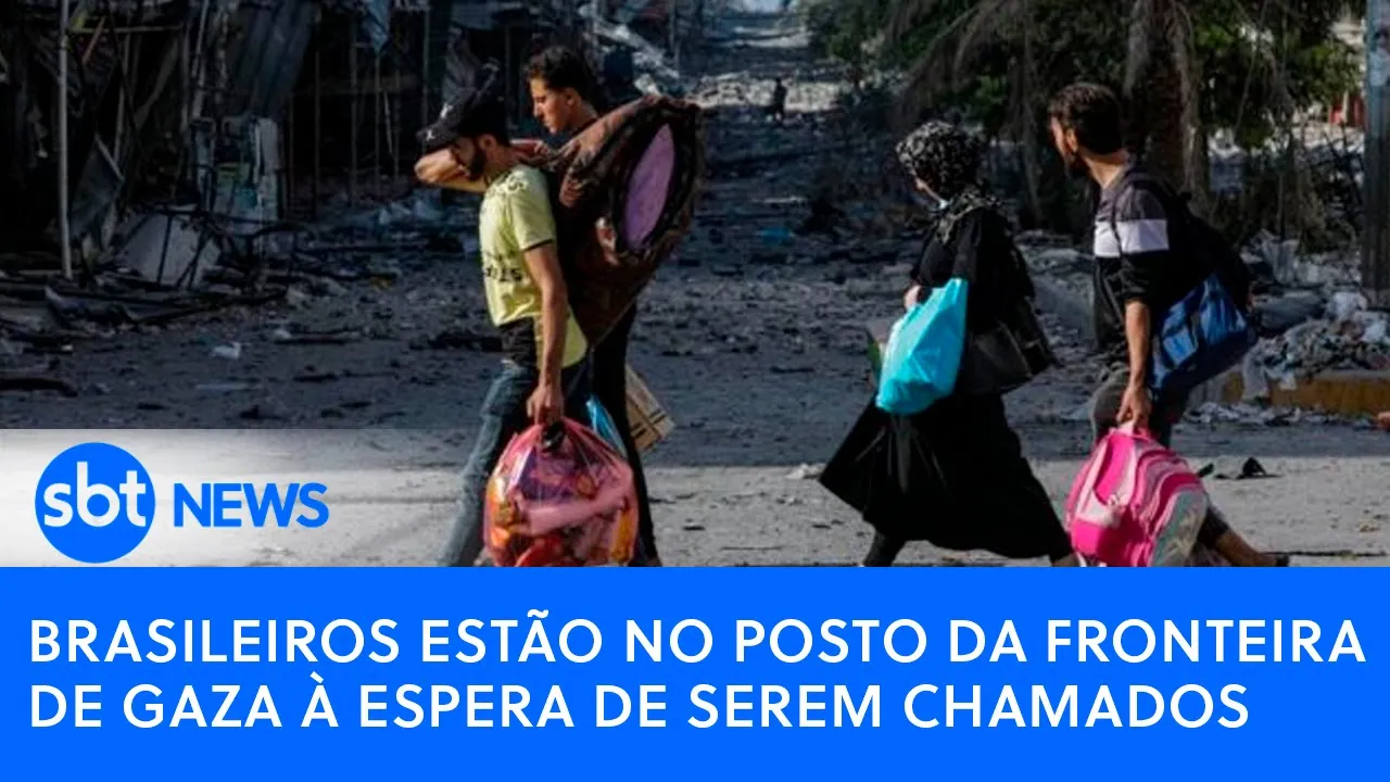 ????Brasil Agora: Brasileiros estão no posto da fronteira de Gaza à espera de serem chamados