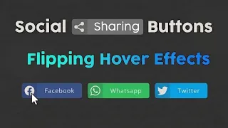 Social Sharing Buttons How to Create Social Sharing Buttons with Hover Effects Nabeel Abbas