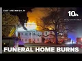 Fire at historic mortuary