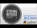 pyGuru 32 String methods part - 1 pyGuru