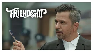 friendship movie scenes arjun and m s baskar have statements at court harbhajan singh losliya