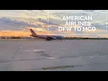 American Airlines 1660 Sunset Take Off Worth To Orlando