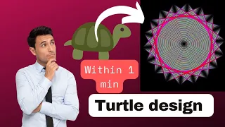 3D animation design using turtle in python programming python turtle design