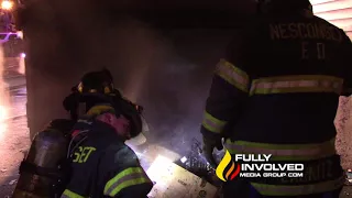 Smithtown NY Firefighters Extinguish Trash Compactor Fire Avalon Commons Apartments 03-03-18