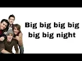 Big Time Rush - Big Night (lyrics)