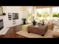 Brown Valance And Curtain Set On Glass Window