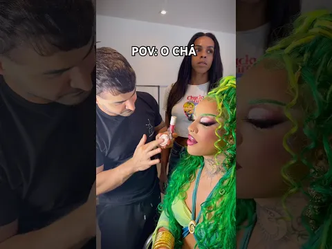 POV: O CHÁ 🫖💚✨ #makeup #gloriagroove