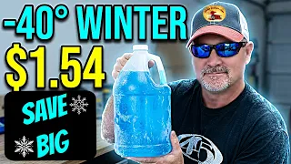 How To Make -40 Below WINTER Washer Fluid For $1.54 Gallon