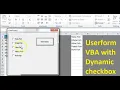 User form with Dynamic checkbox Excel Training dhaka