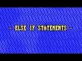 What is an Else If Statement C vs Python