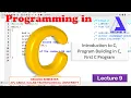 Introduction to C Programming Programming in C - Lecture 9