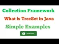 What is TreeSet in Java with simple example