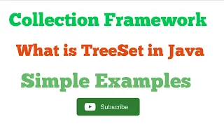 What is TreeSet in Java with simple example